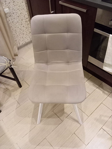 Стул на металлокаркасе Чилли черный / голубой фото покупателя 293