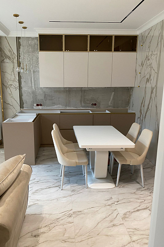 Стул на металлокаркасе Kora beige / black фото покупателя 1