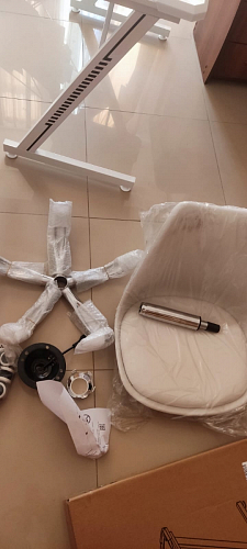 Компьютерное кресло Kolin с подушкой clear / white фото покупателя 434