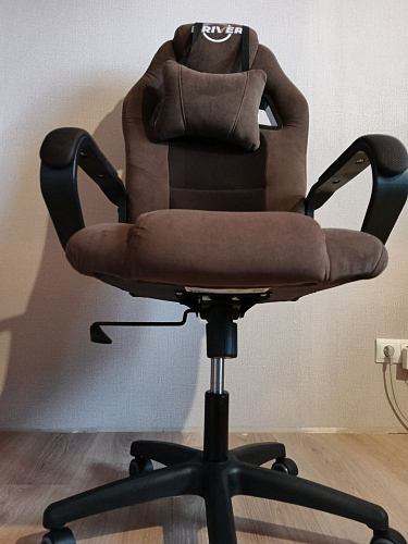 Компьютерное кресло Driver/Драйвер кожзам черный / ткань черный фото покупателя 38