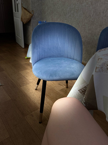 Стул на металлокаркасе Gabi 1 dark gray / black фото покупателя 157