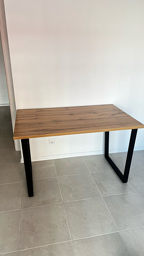 Стол Лота Лофт 140 25 мм черный матовый / бетон фото покупателя 265