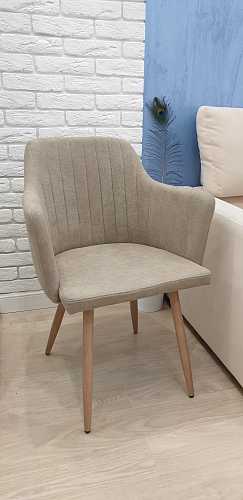 Кресло Brit велюр бежевый / черный фото покупателя 2