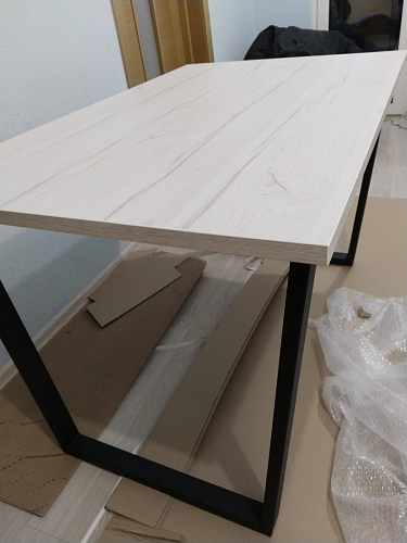 Стол раскладной Лота Лофт 120 25 мм юта / черный матовый фото покупателя 441