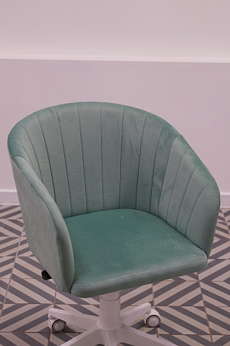 Компьютерное кресло Тибо confetti chocolate / белый из шоурума 3