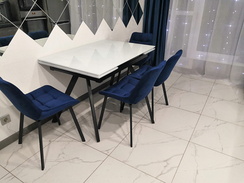 Стул на металлокаркасе Челси бежевый / белый каркас фото покупателя 152