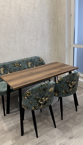 Стол Тринити Лофт 120 25 мм бетон / черный матовый фото покупателя 3