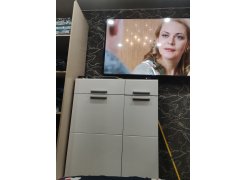 Комод Лайн 13.121 дуб серый craft K 002 PW / белый глянец пвх фото покупателя 4