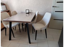 Стул на металлокаркасе Kora gray / black фото покупателя 44