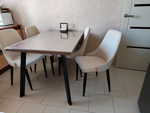 Стул на металлокаркасе Kora gray / black фото покупателя 44