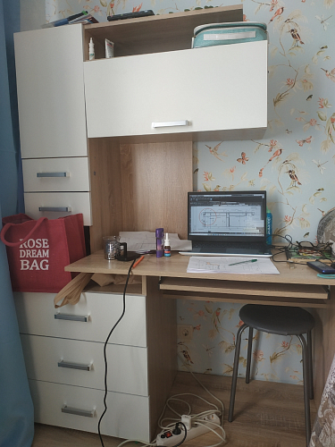 Стол компьютерный Джаз-17 белый правый фото покупателя 29