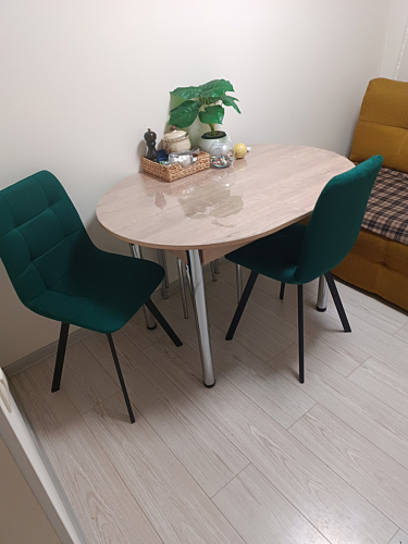 Стул на металлокаркасе Чилли синий / белый фото покупателя 1227