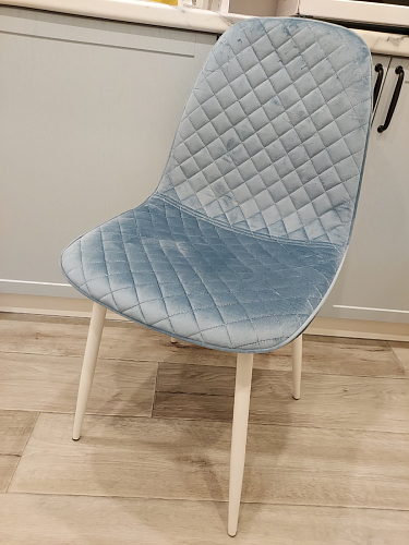 Стул на металлокаркасе Capri голубой фото покупателя 17