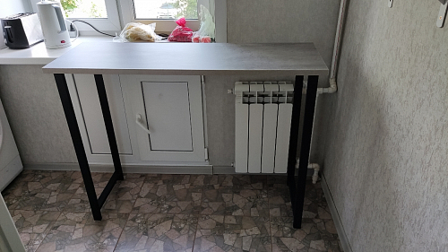 Барная стойка Дилан Лофт 120х50х90 бетон фото покупателя 119