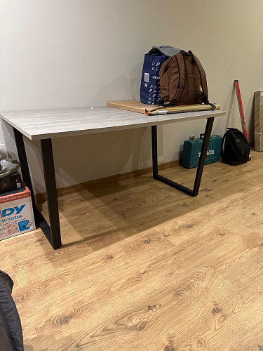 Деревянный стол Лота Лофт 120x75 дуб крафт табачный / черный матовый фото покупателя 213