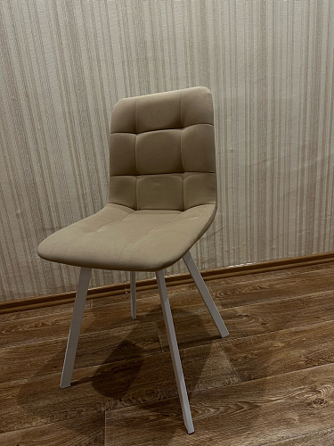 Стул на металлокаркасе Чилли К темно-серый (velutto 32) / черный фото покупателя 132