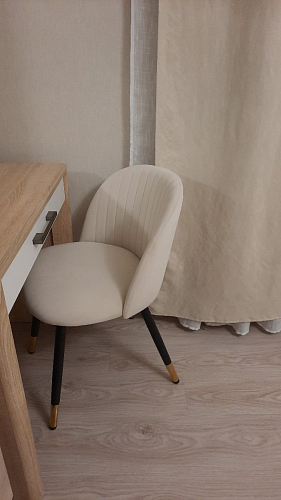 Стул на металлокаркасе Gabi 1 dark gray / black фото покупателя 31