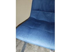 Стул на металлокаркасе Чилли синяя ткань / белый фото покупателя 46