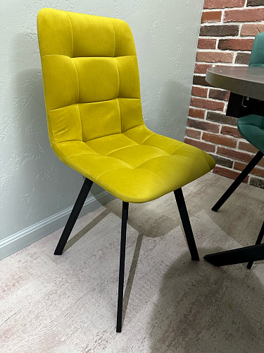 Стул на металлокаркасе Чилли К темно-серый (velutto 32) / черный фото покупателя 438