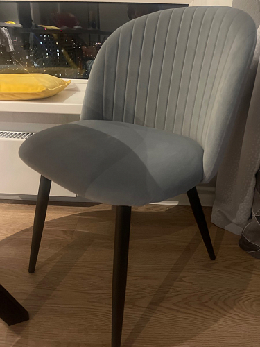 Стул на металлокаркасе Gabi 1 light purple / black фото покупателя 273