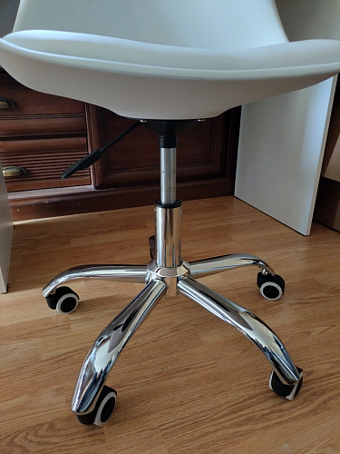 Компьютерное кресло Kolin с подушкой clear / white фото покупателя 524