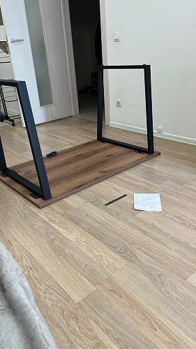 Стол раскладной Лота Лофт 120 25 мм юта / черный матовый фото покупателя 783