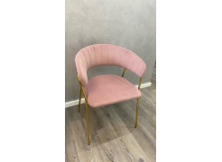 Стул на металлокаркасе Kamelia зеленый / золото фото покупателя 57