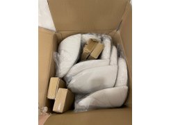 Стул на металлокаркасе Gabi 1 бежевый / черный с серебряными наконечниками фото покупателя 477