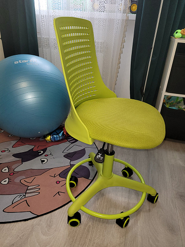 Компьютерное кресло Kiddy/Кидди розовое ткань (сетка) фото покупателя 28