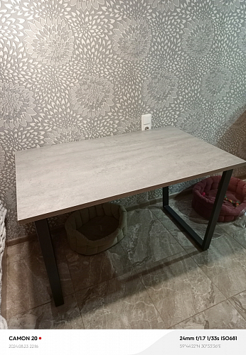 Стол раскладной Лота Лофт 120 25 мм юта / черный матовый фото покупателя 791