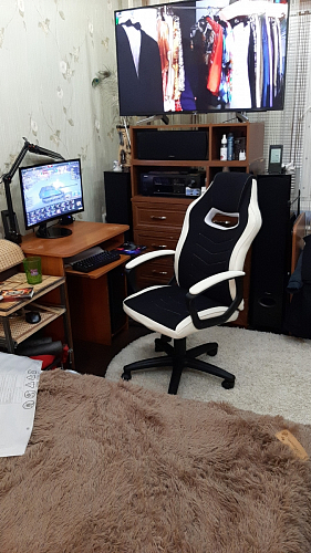 Компьютерное кресло Gamer черное / бежевое фото покупателя 33