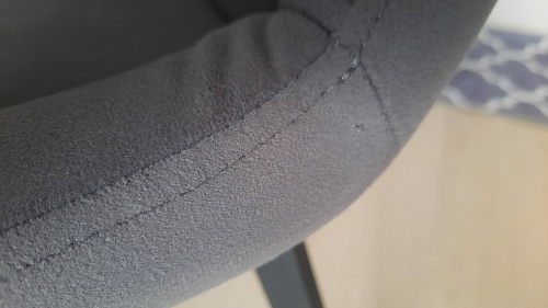 Стул на металлокаркасе Челси морская волна / черный фото покупателя 230