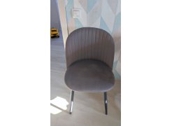 Стул на металлокаркасе Gabi 1 бежевый / черный с серебряными наконечниками фото покупателя 189