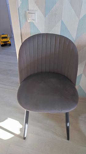 Стул на металлокаркасе Gabi gray / black фото покупателя 189