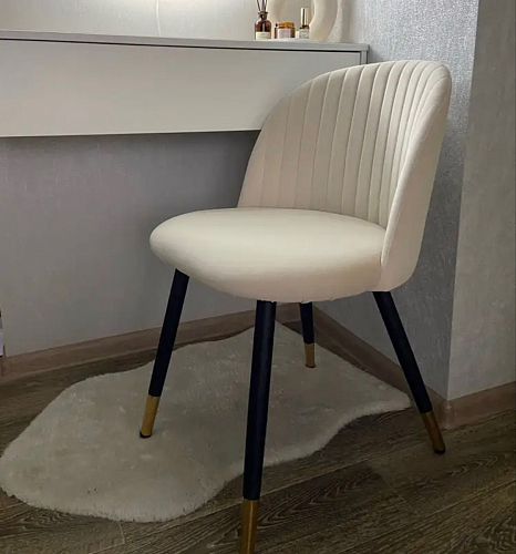 Стул на металлокаркасе Gabi 1 dark gray / black фото покупателя 778