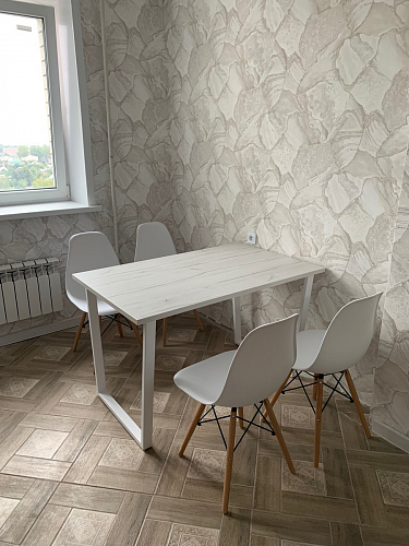 Деревянный стол Лота Лофт 120х75 белый матовый / дуб крафт золотой фото покупателя 667