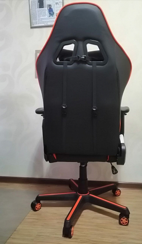 Компьютерное кресло Racer черное / голубое фото покупателя 166