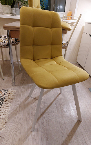 Стул на металлокаркасе Чилли К темно-серый (velutto 32) / черный фото покупателя 708