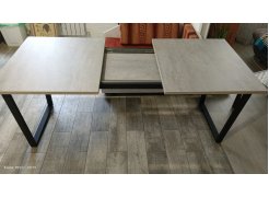 Стол Лота Лофт 140 25 мм черный матовый / бетон фото покупателя 553