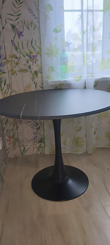 Стол Тулип 90х73 дуб вотан / белый фото покупателя 92