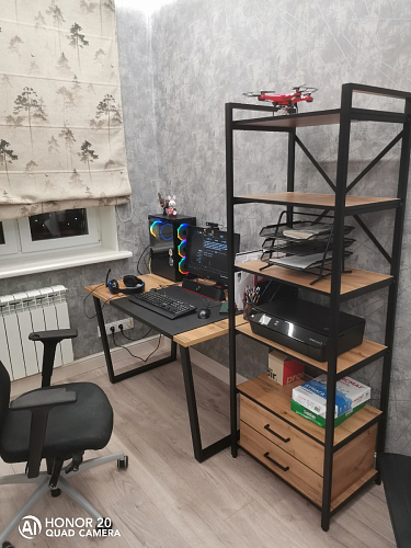 Стол раскладной Лота Лофт 120 25 мм юта / черный матовый фото покупателя 63