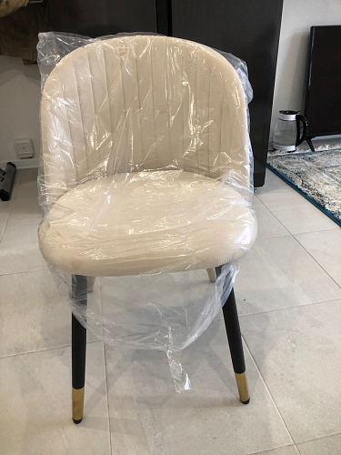 Стул на металлокаркасе Gabi latte / gold / black фото покупателя 370