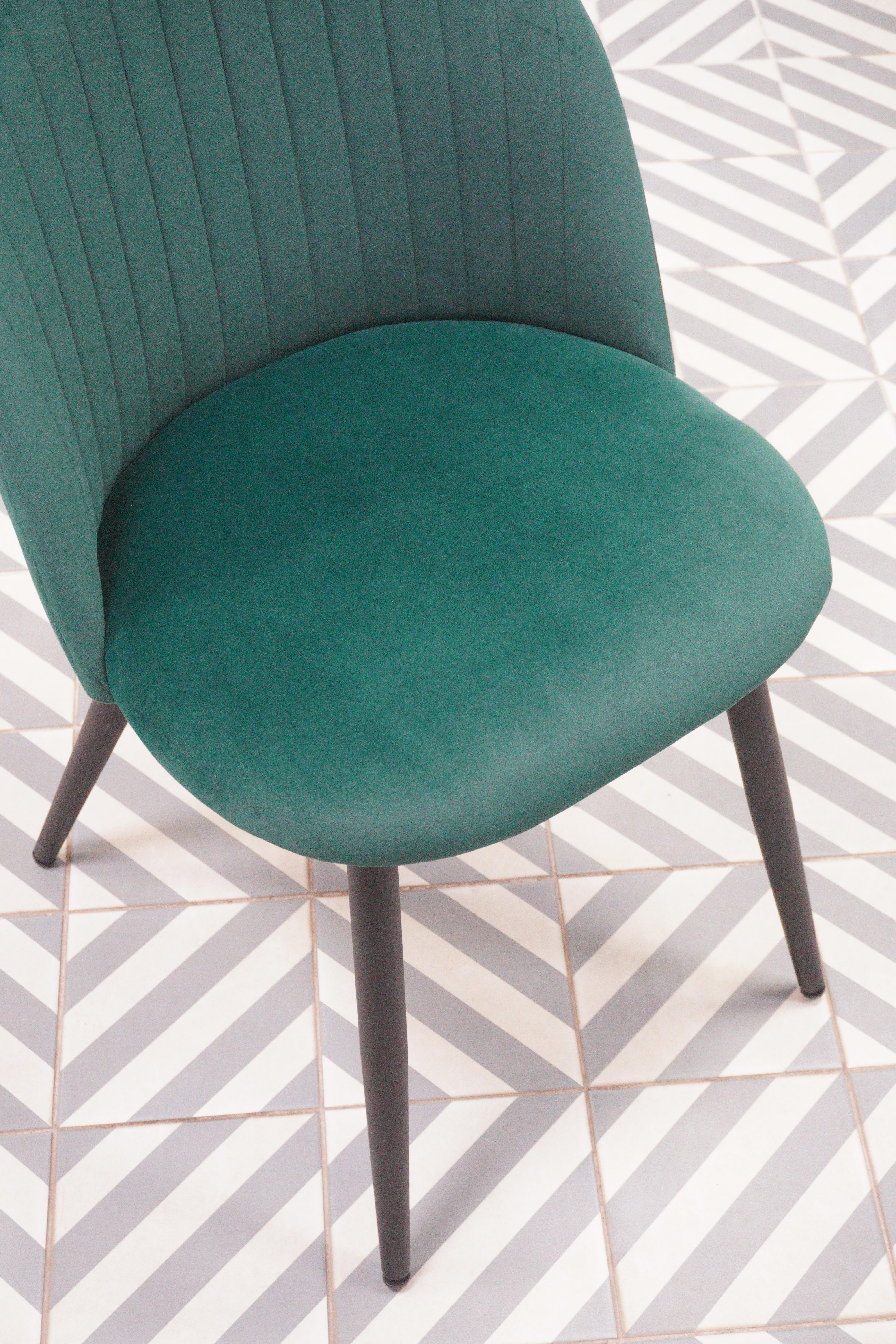 Стул на металлокаркасе Gabi gray / black из шоурума 7