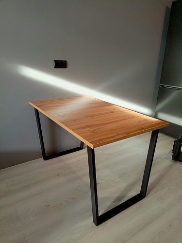 Деревянный стол Лота Лофт 140х80 черный матовый / бетон светлый фото покупателя 714