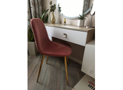 Стул на металлокаркасе Dabl wine red фото покупателя 129