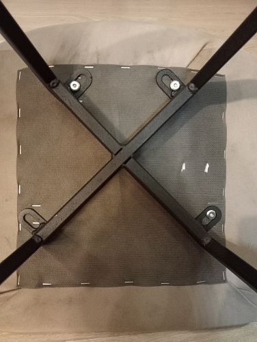 Стул на металлокаркасе Чилли синяя ткань / белый фото покупателя 301