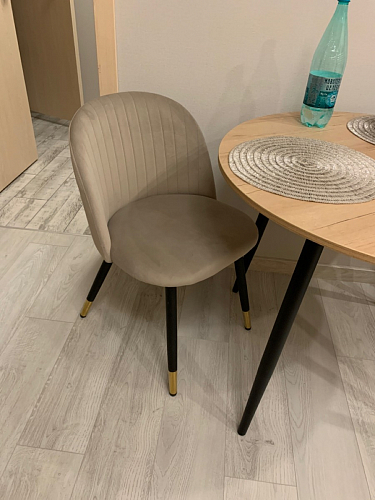 Стул на металлокаркасе Gabi 1 dark gray / black фото покупателя 670