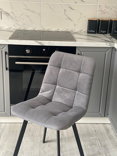 Стул на металлокаркасе Чилли К кирпичный / черный фото покупателя 560