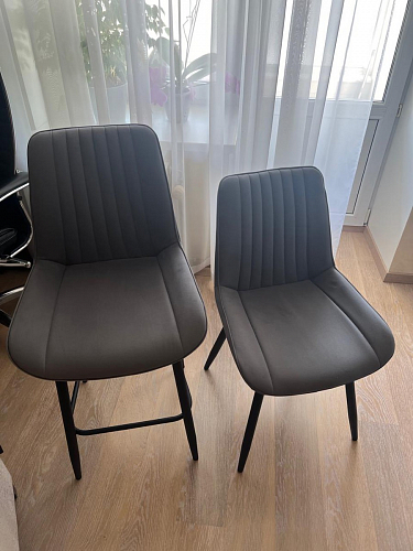 Стул на металлокаркасе Седа 360 К латте (velutto 08) / белый фото покупателя 70