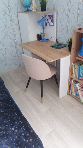 Стул на металлокаркасе Gabi latte / gold / black фото покупателя 55